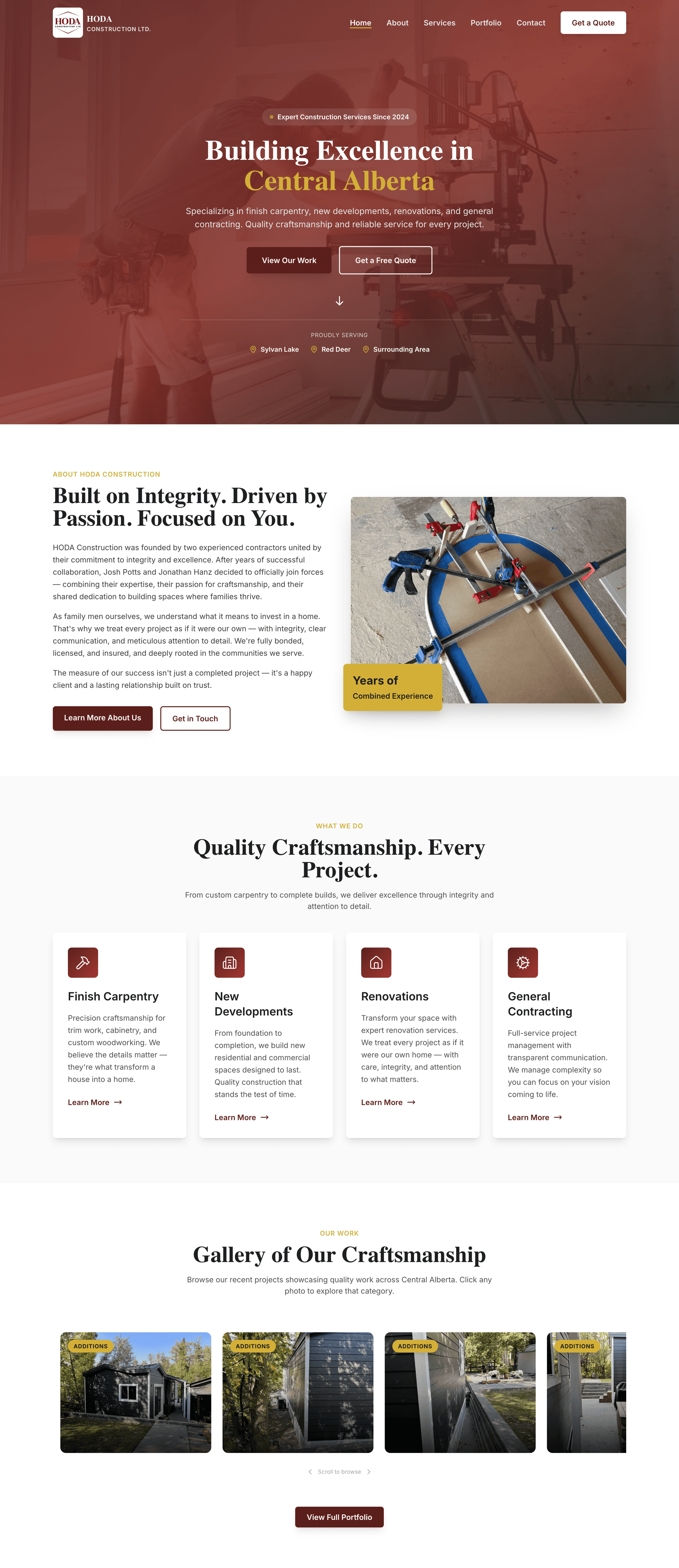 HODA Construction Ltd. project preview